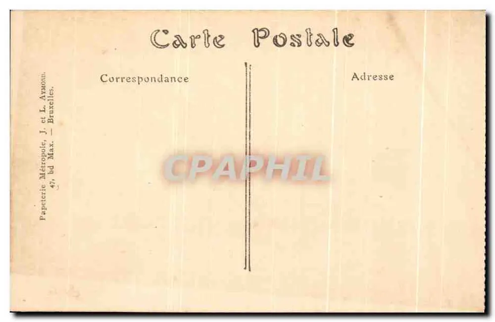 Brüssel — Fontäne des Manneken-Piss — ND Fotografie n°383 - Rückseite