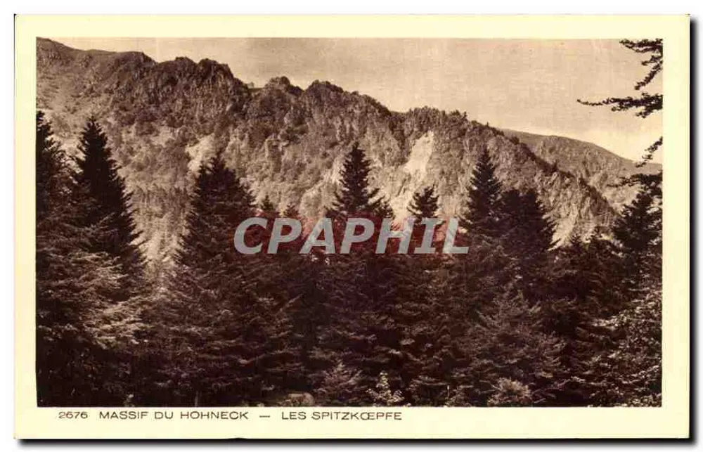 Massif do Hohneck — Os Spitzköpfe — Coleção L'Alsace - Frente