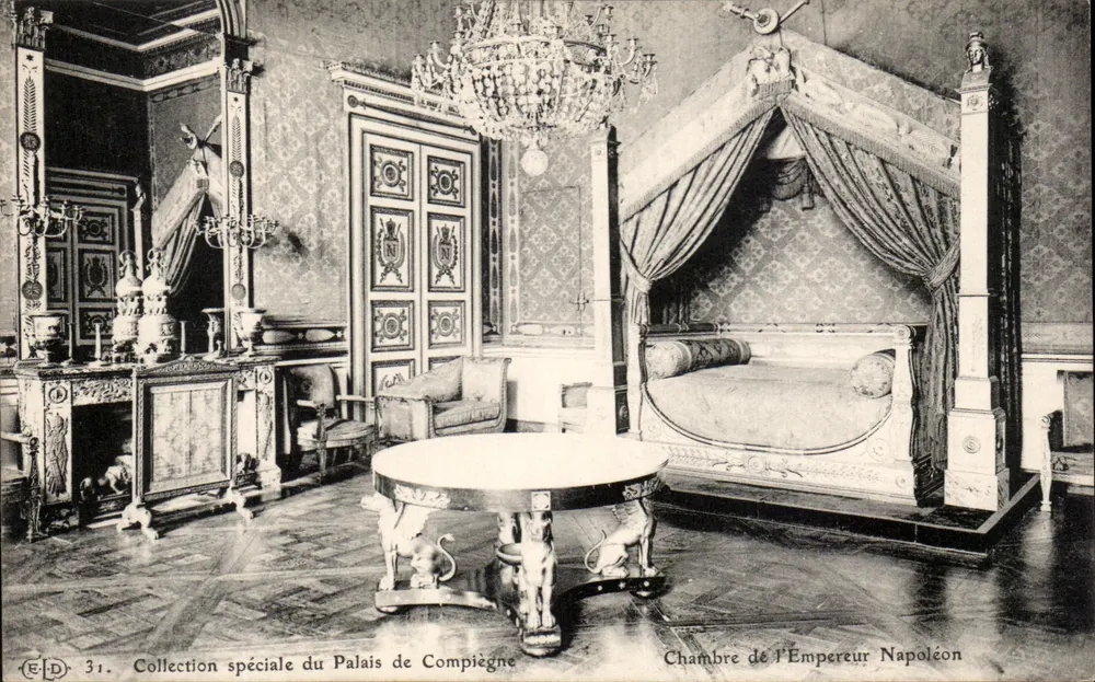 Zimmer des Kaisers Napoleon — Schloss Compiègne — Spezialkollektion — E.D. 31 - Vorderseite