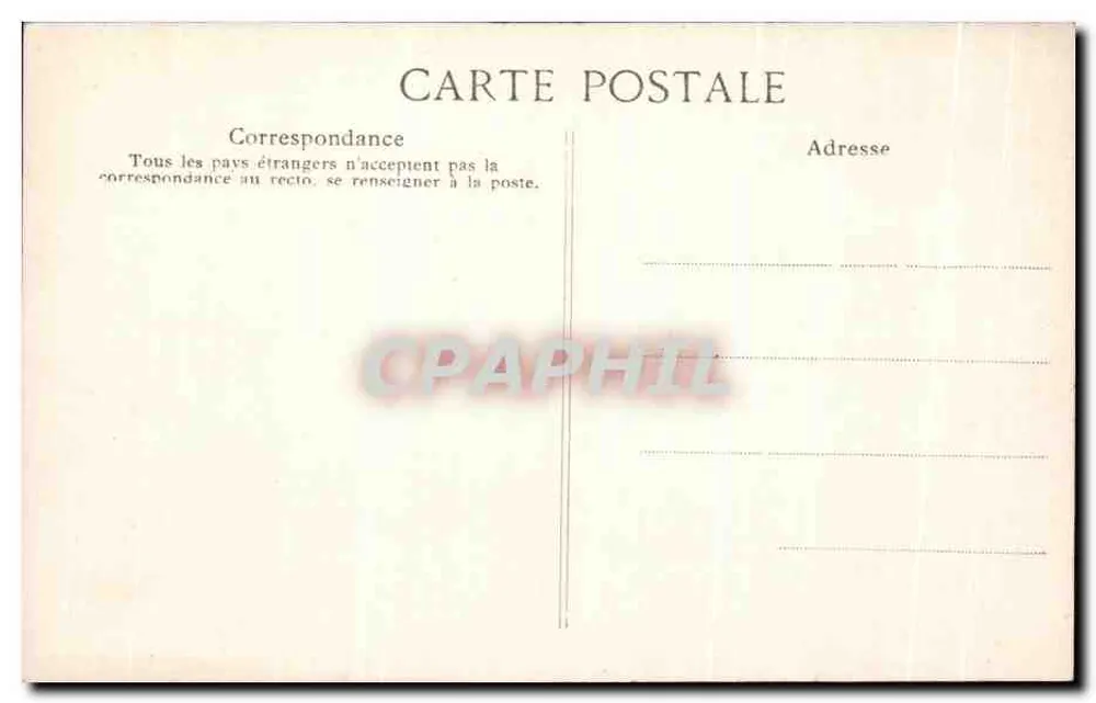Zimmer des Kaisers Napoleon — Schloss Compiègne — Spezialkollektion — E.D. 31 - Rückseite