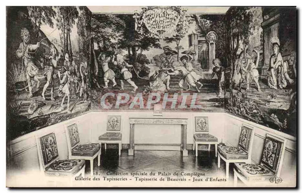 Galerie der Teppiche - Teppich von Beauvais - Kinder-Spiele — Spezialkollektion des Palastes von Compiègne - Vorderseite