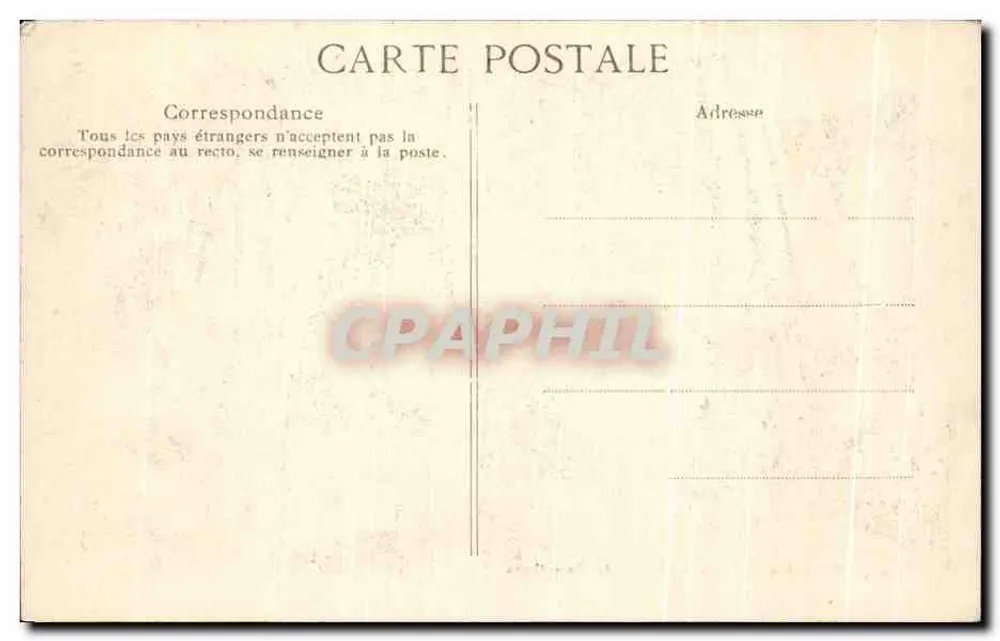 Schlafzimmer der Kaiserinnen Marie-Louise und Eugénie — Spezialkollektion des Palastes von Compiègne — Verlag F.D. n°28 - Rückseite