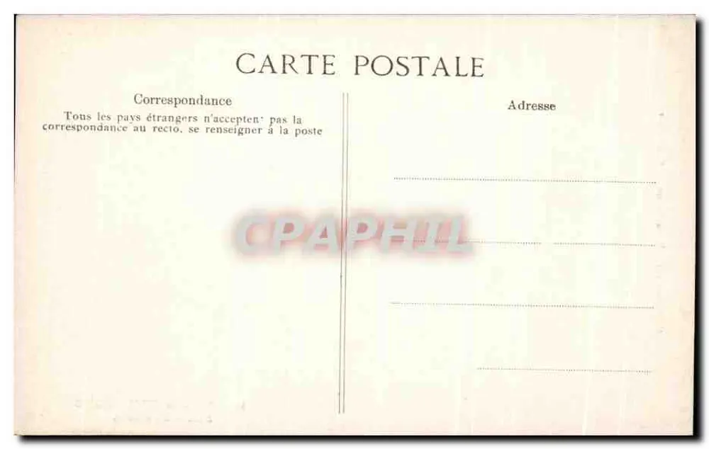 Paleis van Compiègne — Zaal van de Kolommen — Speciale collectie van het Paleis van Compiègne, nr. 59 - Achterkant