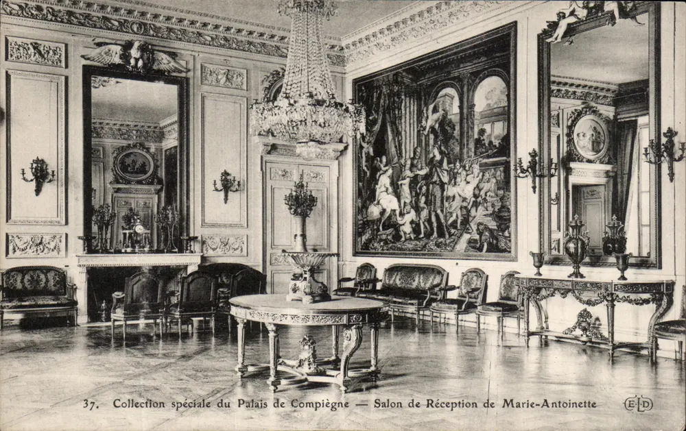 Empfangssaal von Marie-Antoinette — Sonderausgabe des Schlosses Compiègne — E-D - Vorderseite