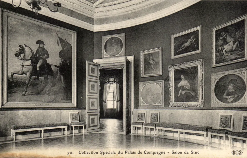 Salone del Stucco — Collezione Speciale del Palazzo di Compiègne — Editore ELD, n°70 - Recto