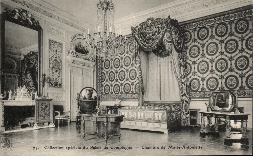 Zimmer von Marie-Antoinette — Sonderausgabe des Palastes von Compiègne — n°74 - Vorderseite