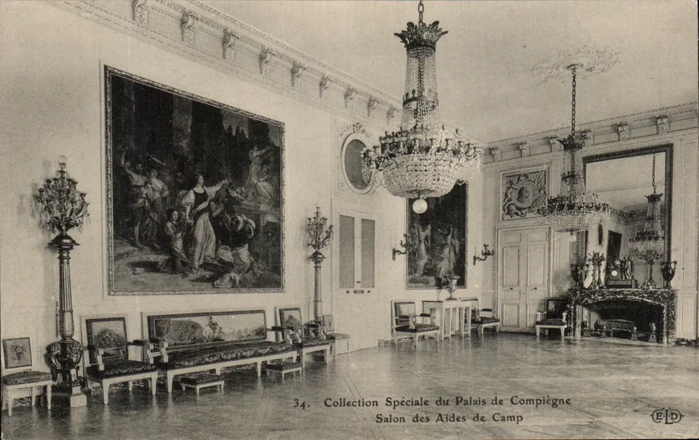 Salon des Aides de Camp — Speciale Collectie van het Paleis van Compiègne — Uitgever ELD, n°34 - Voorkant