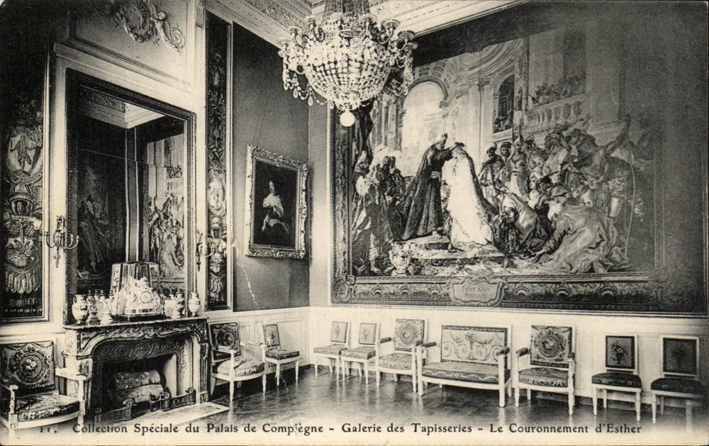 Palais von Compiègne — Galerie der Teppiche — Die Krönung Esthers — Éditeur : B. JEFF - Vorderseite