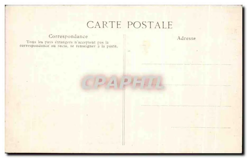 Salão das Caçadas — Coleção especial do Palácio de Compiègne — Editor E.P. n°45 - Verso
