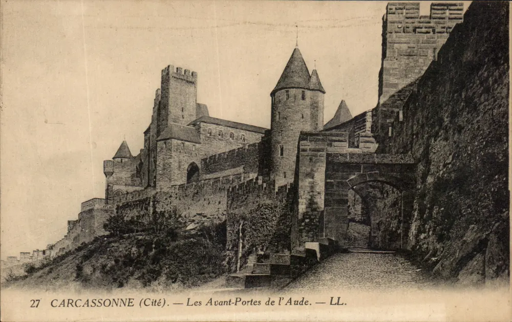Carcassonne (Cité) — Die Avant-Portes der Aude — LL. - Vorderseite