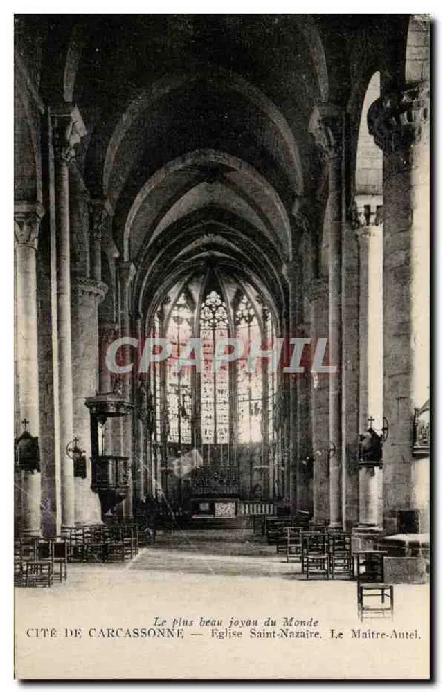 Cité de Carcassonne — Kirche Saint-Nazaire — Der Hauptaltar - Vorderseite