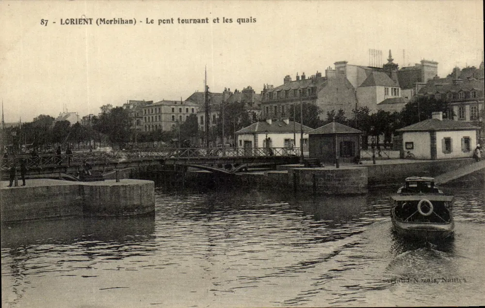 Lorient (Morbihan) - Der pent teurnant und die Kais — Verfaud-Nautes, Nr. 87 - Vorderseite