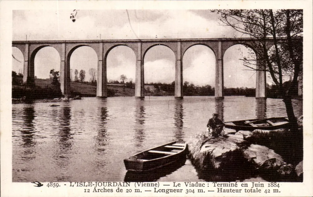 L'ISLE-JOURDAIN (Vienne) — Der Viadukt — Verleger Vergraud Nr. 4859 - Vorderseite