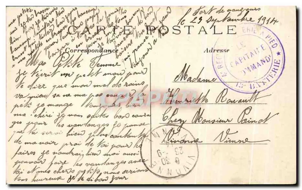A Marne pitoresca — vista da rio cercado por árvores — editor não identificado, n° 30 - Verso