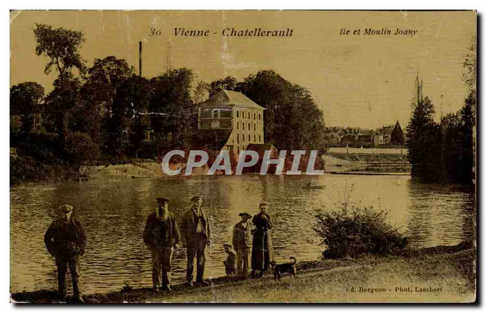 Vienne - Chatellerault — Insel und Mühle Joany, Verlag Ed. Bergeon, Fot. Lambert, n°30 - Vorderseite