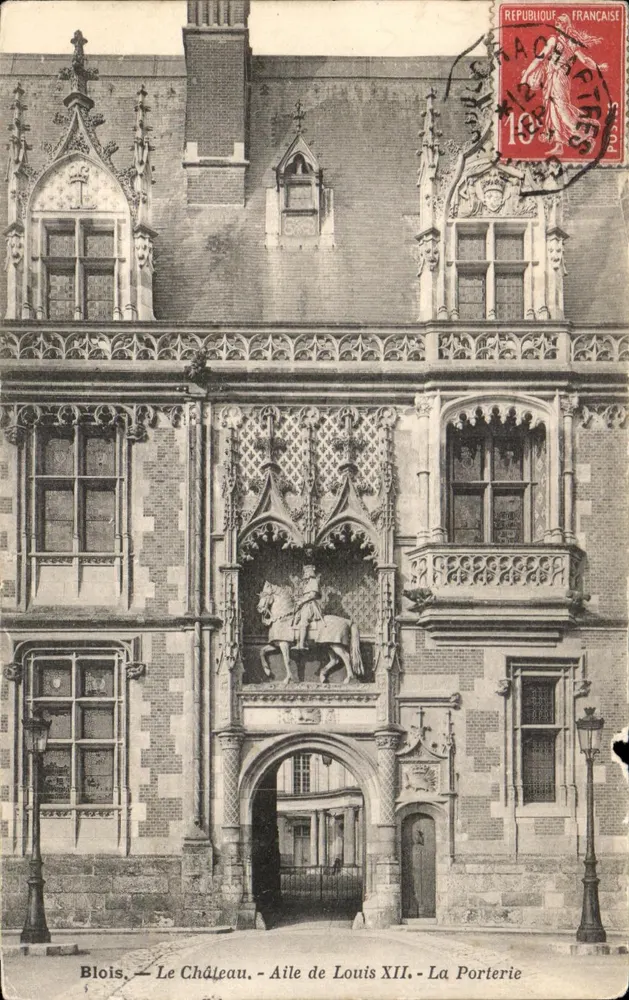 Blois — Le Château — Aile de Louis XII — La Porterie, éditeur imprimeur non identifié - Vorderseite