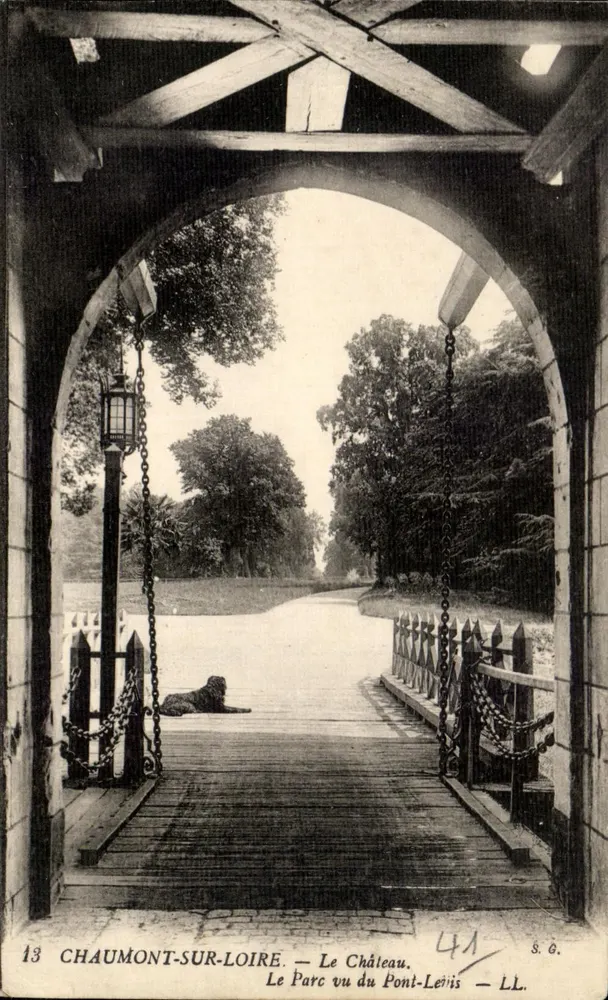 Chaumont-sur-Loire — Ansicht des Schlosses von Pont-Léris — S.G. n°13 - Vorderseite