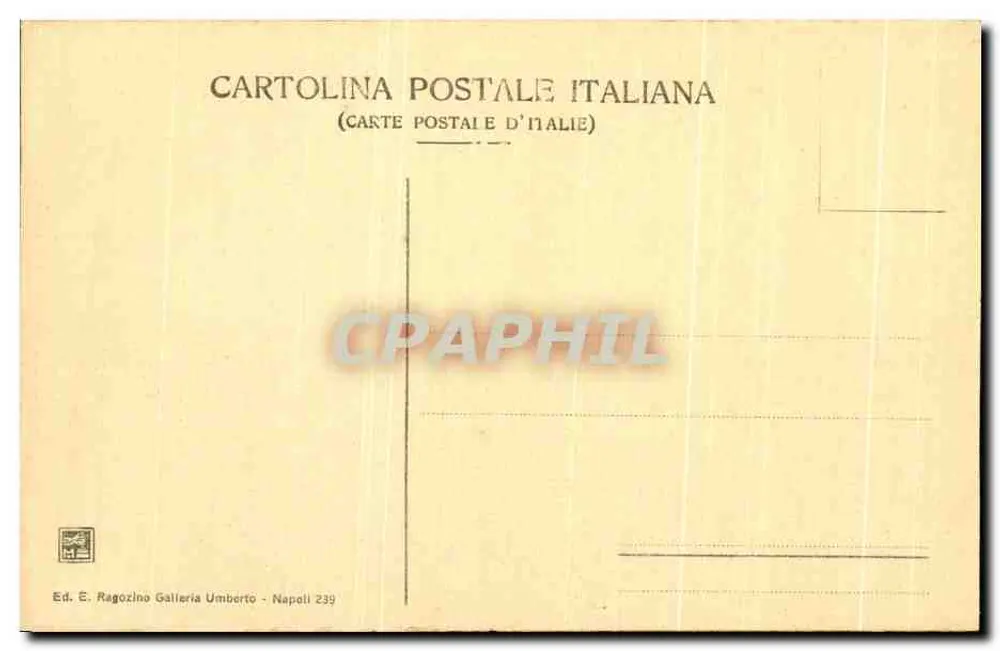 Pompéia - A Basílica — Ed. E. Ragozino Galleria Umberto - Napoli 239 - Verso