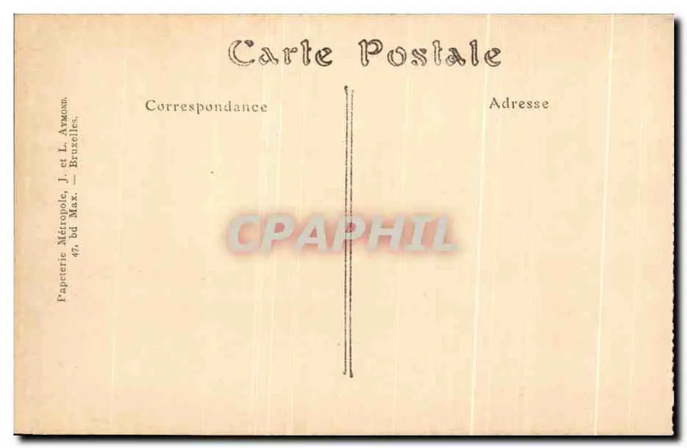 Bruxelas — A Casa do Rei — Casa do Rei — construída por ordem de Carlos V - Verso