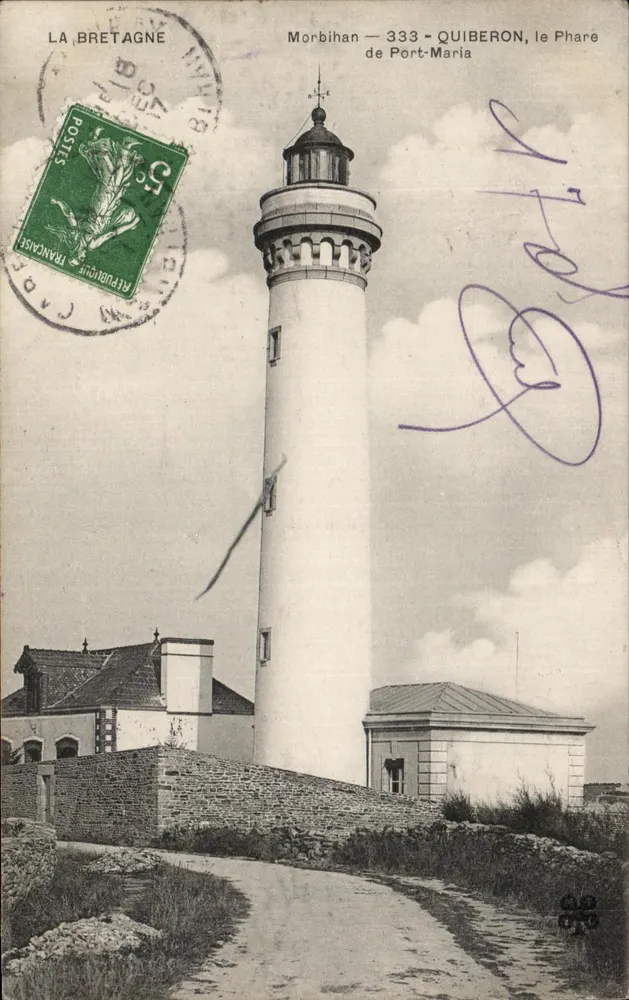Quiberon, der Leuchtturm von Port-Maria — Morbihan — Verlag La Bretagne, n° 333 - Vorderseite
