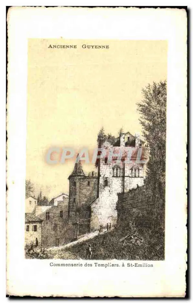 Comensal dos Templários em St-Emilion — Antiga Guyenne — La C.P.A. 52 - Frente
