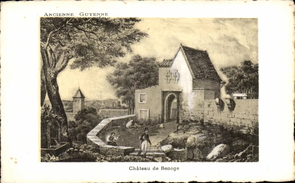 Castelo de Benoche — Antiga Guyenne — editor não identificado - Frente