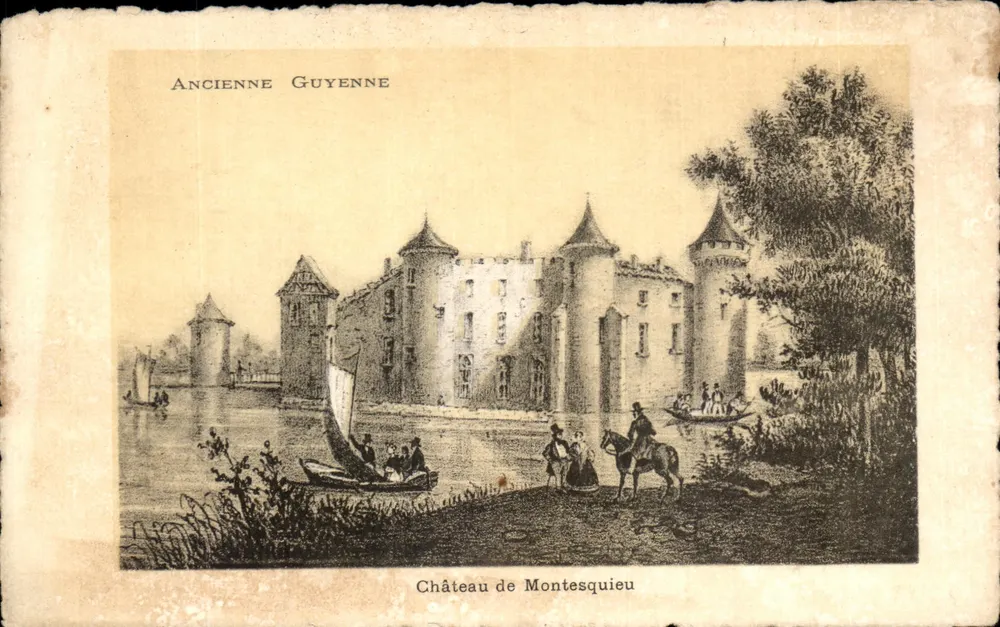 Castelo de Montesquieu — Antiga Guyenne — n° L6.P.A.-41 - Frente