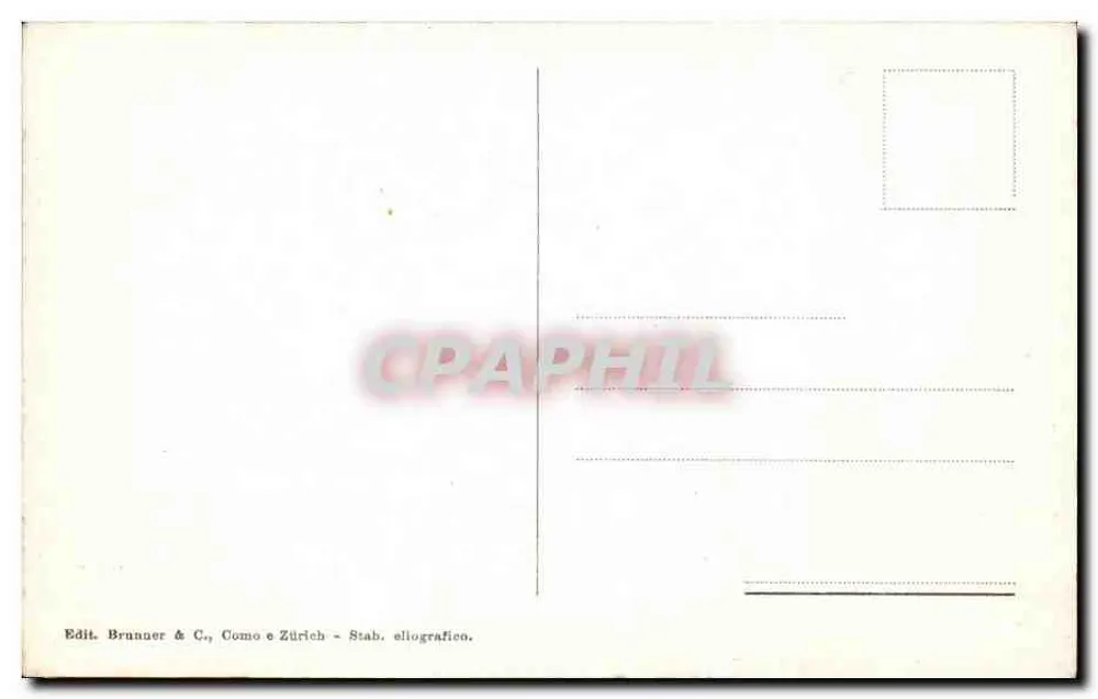 Roma - Ponte Roto. — Editor Brunner & C., Como e Zürich - Stab. eliografico. N° de série 6719. - Verso