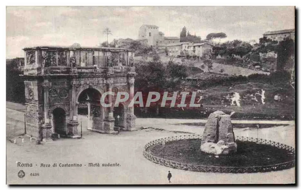Rom - Tor des Konstantin - Metà sudante. - Vorderseite
