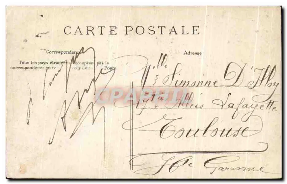 Etang du Château de Longchamp — Bois de Boulogne — E. L. D. n°430 - Rückseite
