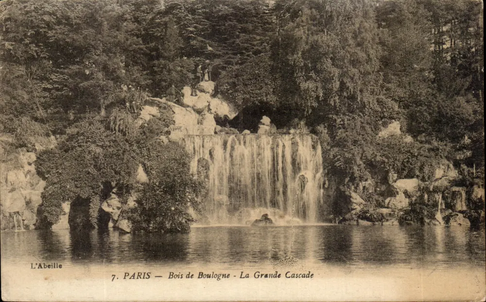 Paris — Bois de Boulogne — Die Große Kaskade — L'Abeille, n°7 - Vorderseite