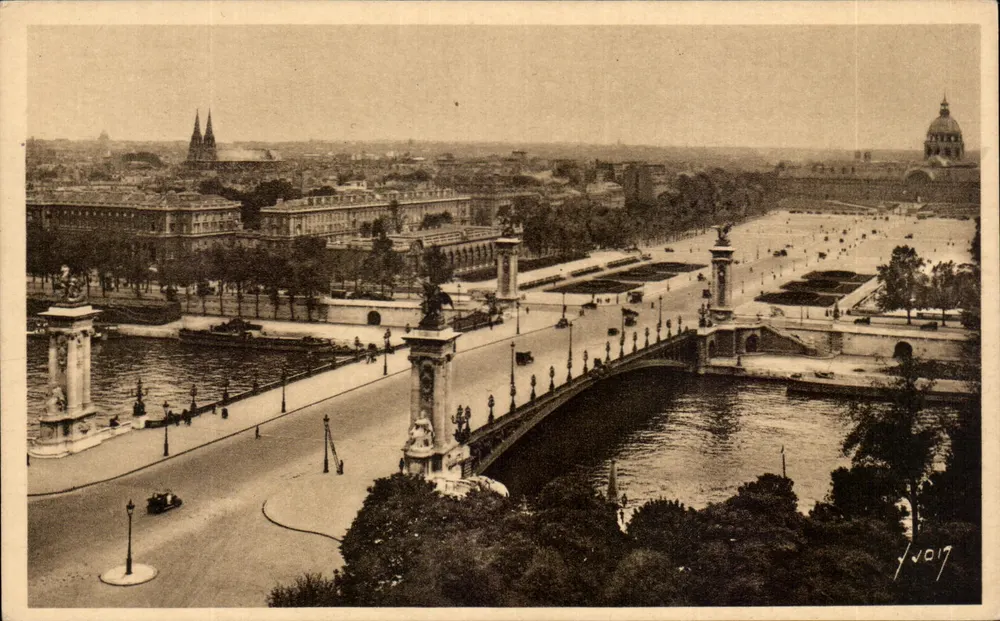 Der Alexandre-III-Brücke und die Esplanade des Invaliden — Paris — Éditions d'Art Yvon - Vorderseite