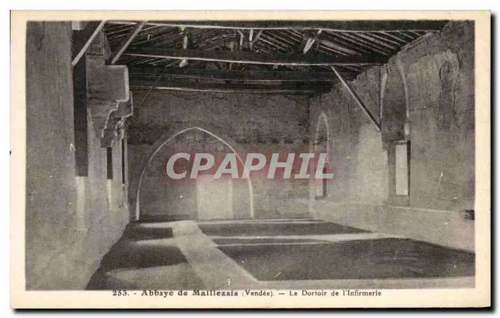 Abtei Maillezais (Vendée) — Das Schlafzimmer der Krankenstation — Phototype Jchly-Fonto - Mortagne - Vorderseite