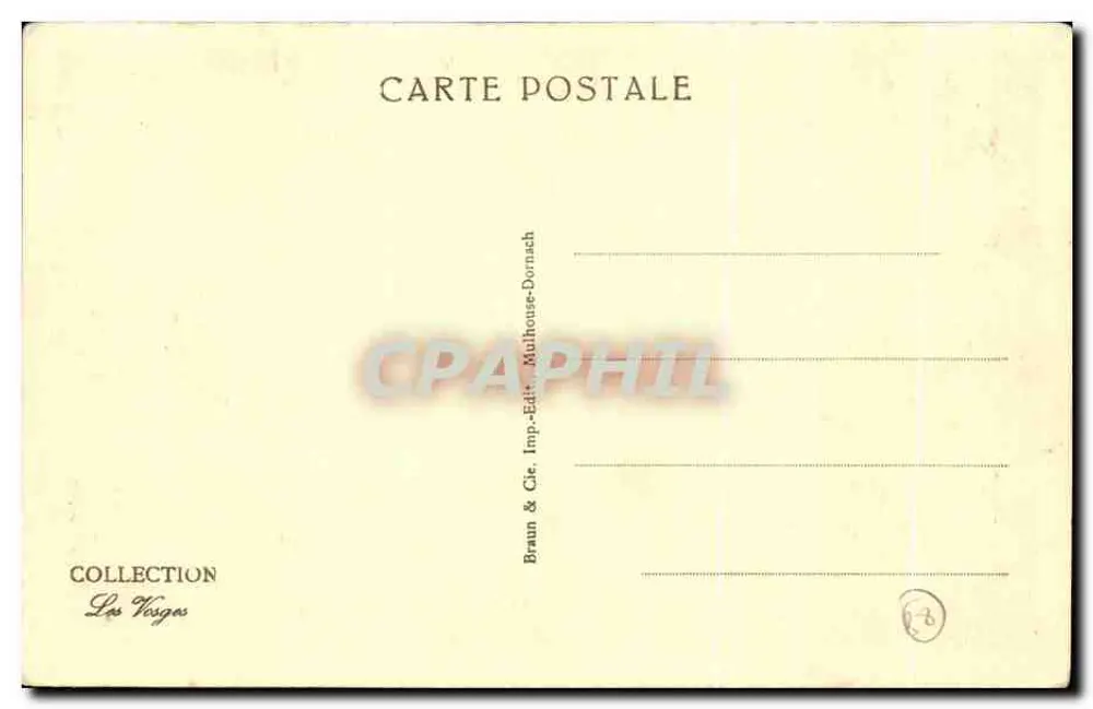 Plombières-les-Bains — Sentier de la Croisette — Braun & Cie, Mulhouse-Dornach - Verso