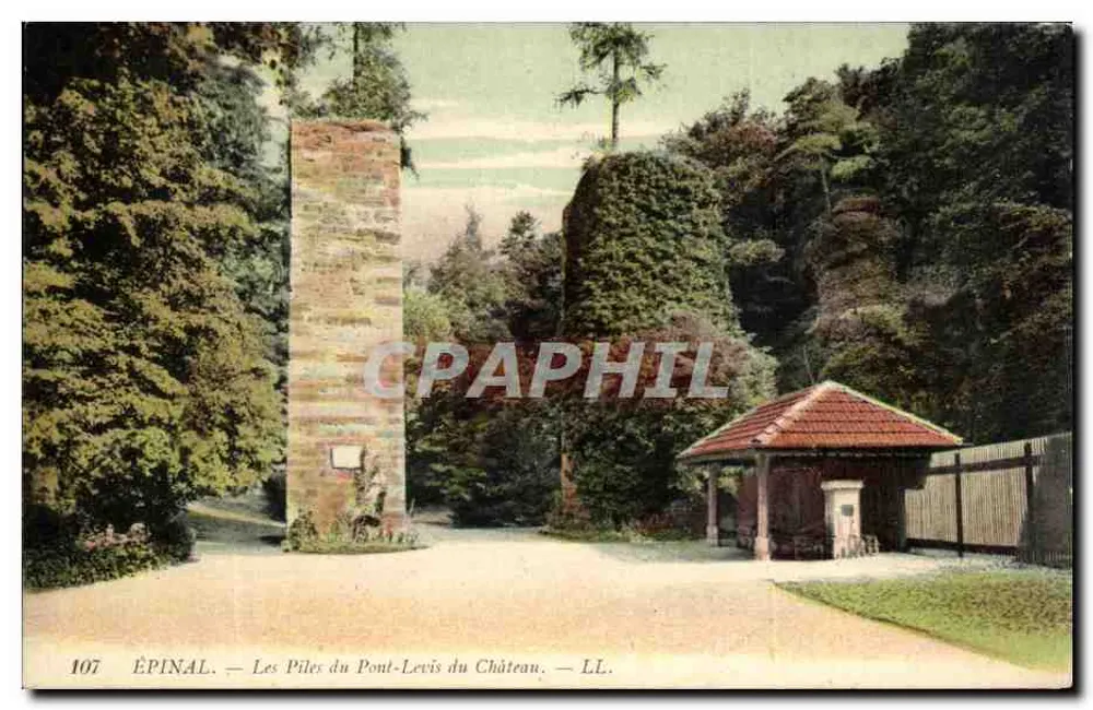 ÉPINAL — As Piles do Pont-Levis do Castelo — LL. n°107 - Frente