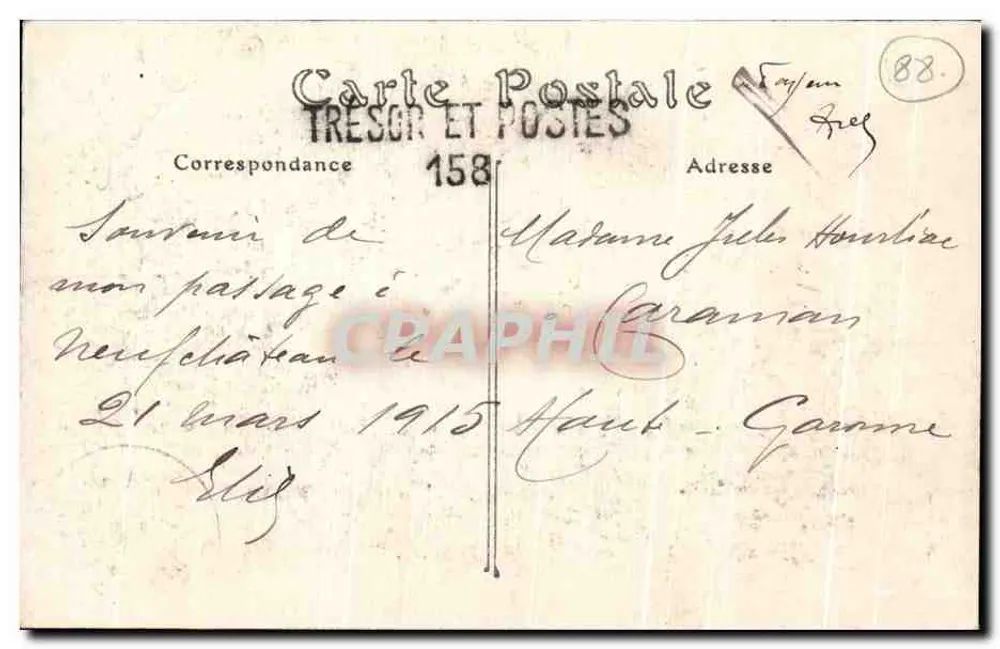 Neufchâteau — Ansicht vom Route d'Epinal — Trescon - Rückseite