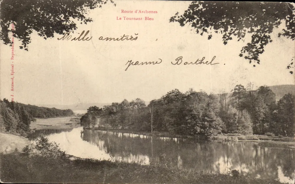 Rodovia de Archettes - O Virada Azul — J. Arnaud, Epinal, n° 88 - Frente