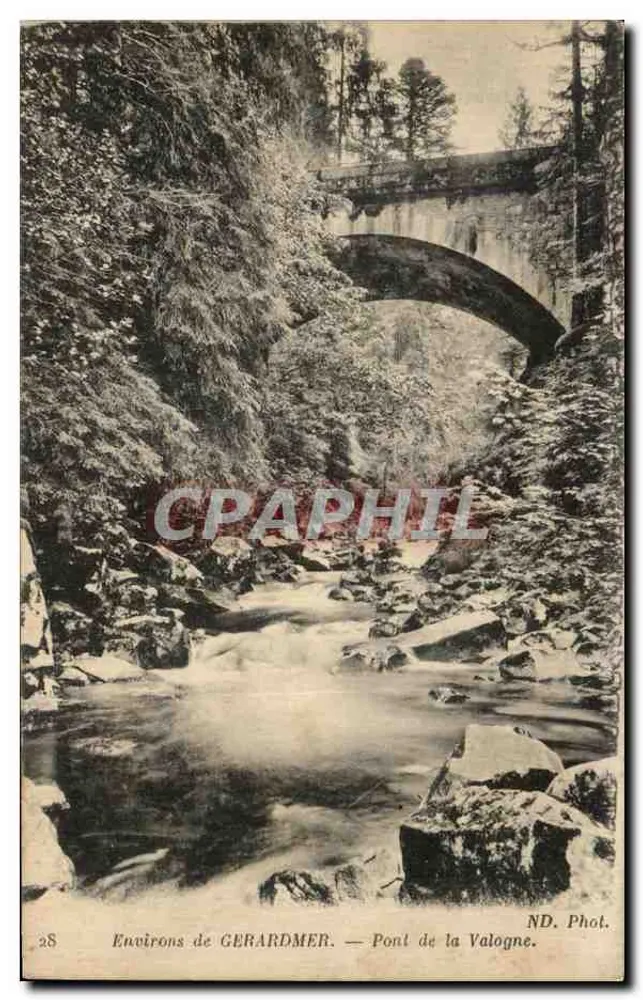 Arredores de GERARDMER — Ponte da Valogne — ND. Fot. - Frente