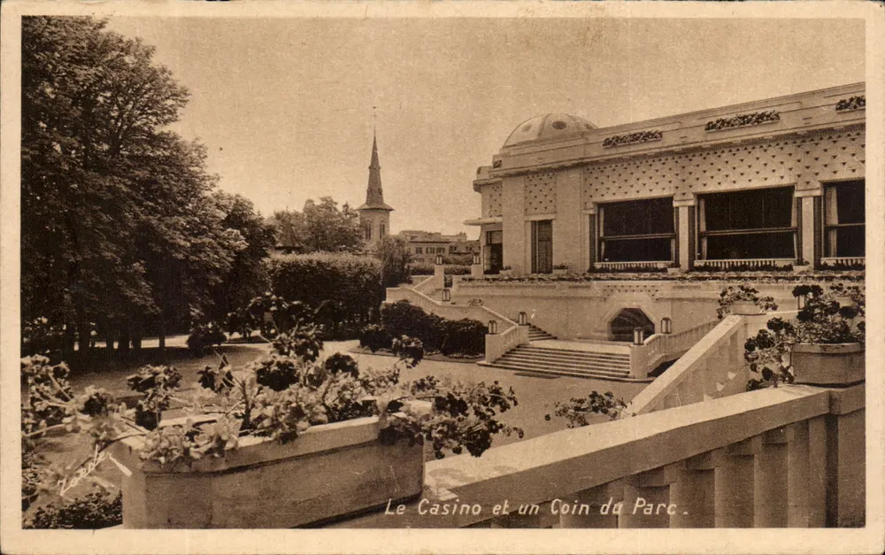 Das Casino und ein Eck des Parks — Vittel — Kunstausgabe V. Reeder - Vorderseite