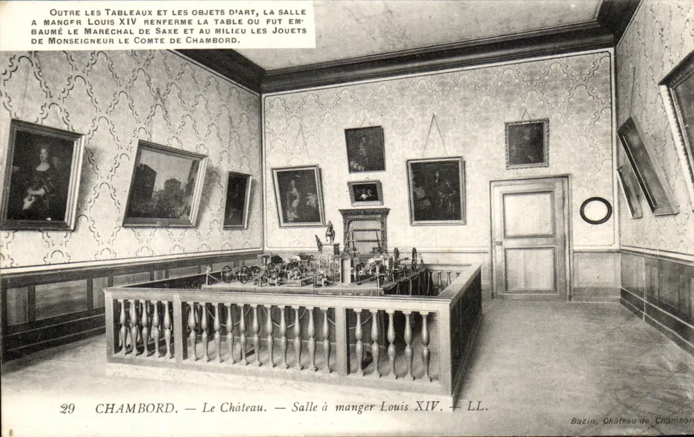 Chambord — Speisesaal von Louis XIV — Bazin, Schloss Chambord - Vorderseite