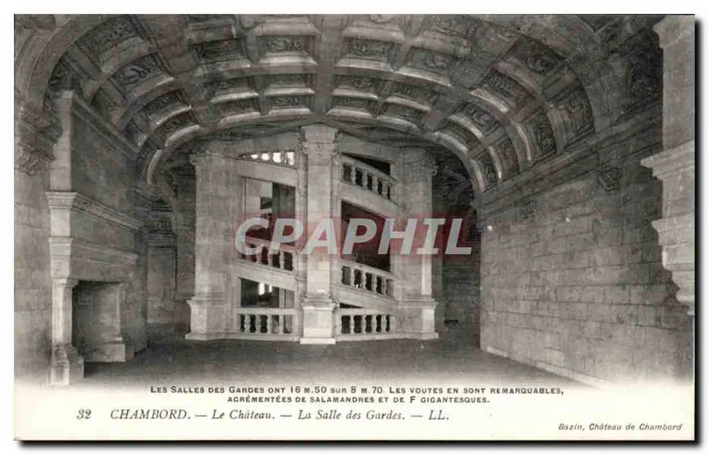 Chambord — Die Wachstube — Bazin, Schloss Chambord - Vorderseite