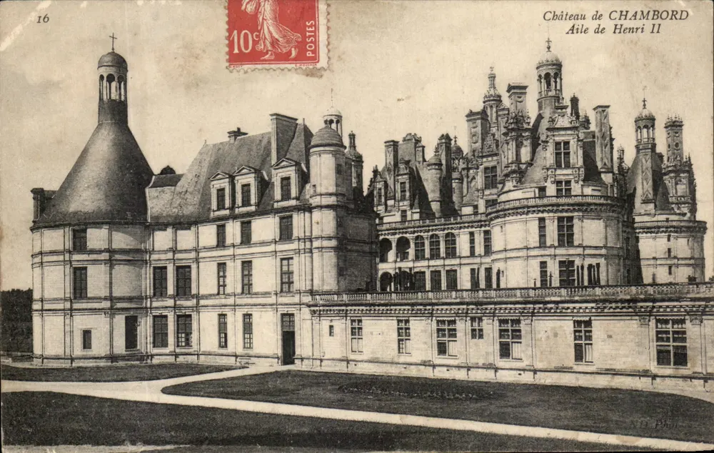 Schloss CHAMBORD — Flügel von Henri II — N.D. Paris, n°16 - Vorderseite