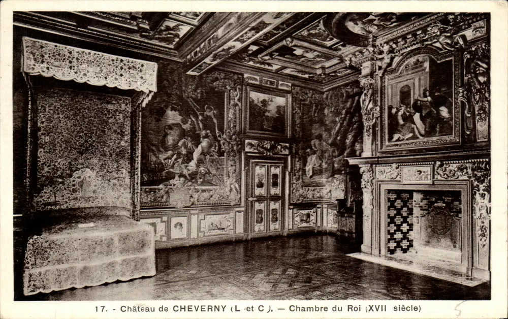 Castelo de CHEVERNY (L.-et C.) — Quarto do Rei (século XVII) - Frente