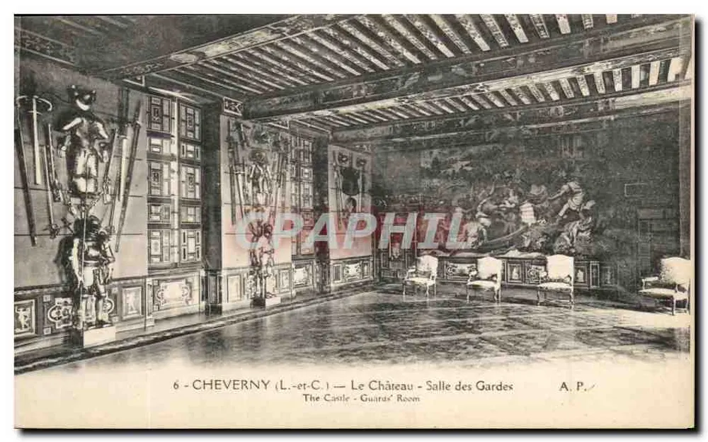 Cheverny (Loir-et-Cher) — Schloss - Wachstube — A.P. - Vorderseite