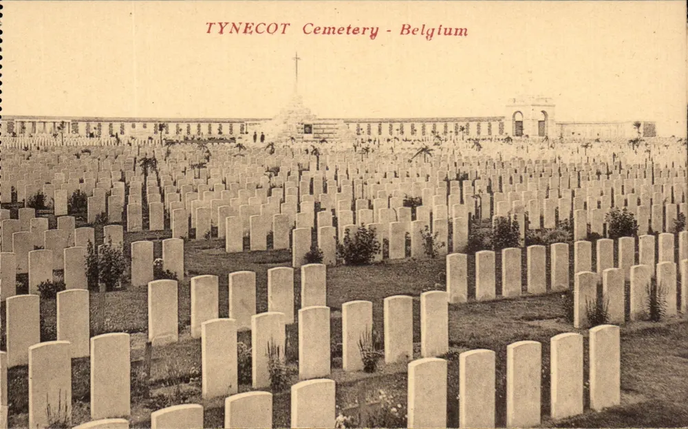 Cemitério de Tyne Cot — Bélgica - Frente