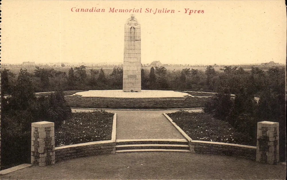 Kanadischer Gedenkstein St-Julien - Ypres — Verlag nicht sichtbar - Vorderseite