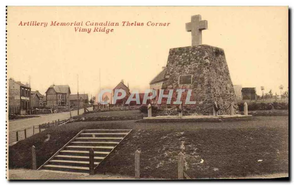 Kanadisches Denkmal an der Thelus Corner — Vimy Ridge - Vorderseite