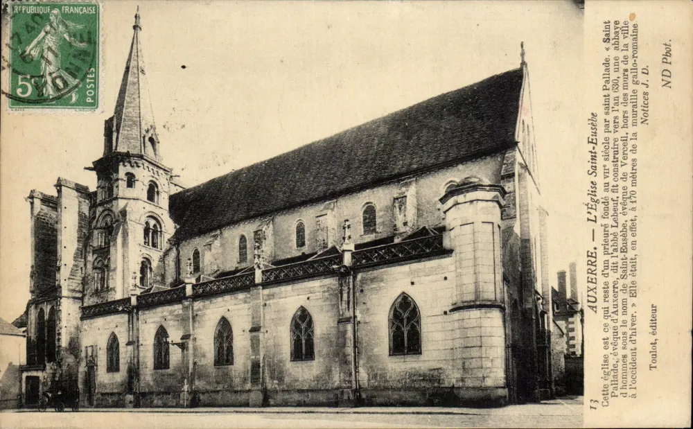 Igreja de Santa Eusébia de Auxerre — editor Toulou, n°13 - Frente