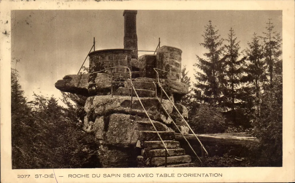 St-Dié — Roche du Sapin Sec com mesa de orientação — Braun & Cie, N°2077 - Frente