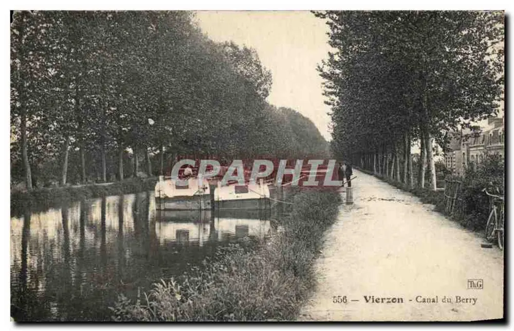 Vierzon — Canal du Berry — Verlag M.G. Nr. 556 - Vorderseite